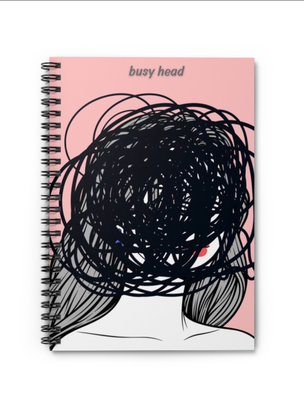 Noah Kahan Busy Head Spiral Notebook